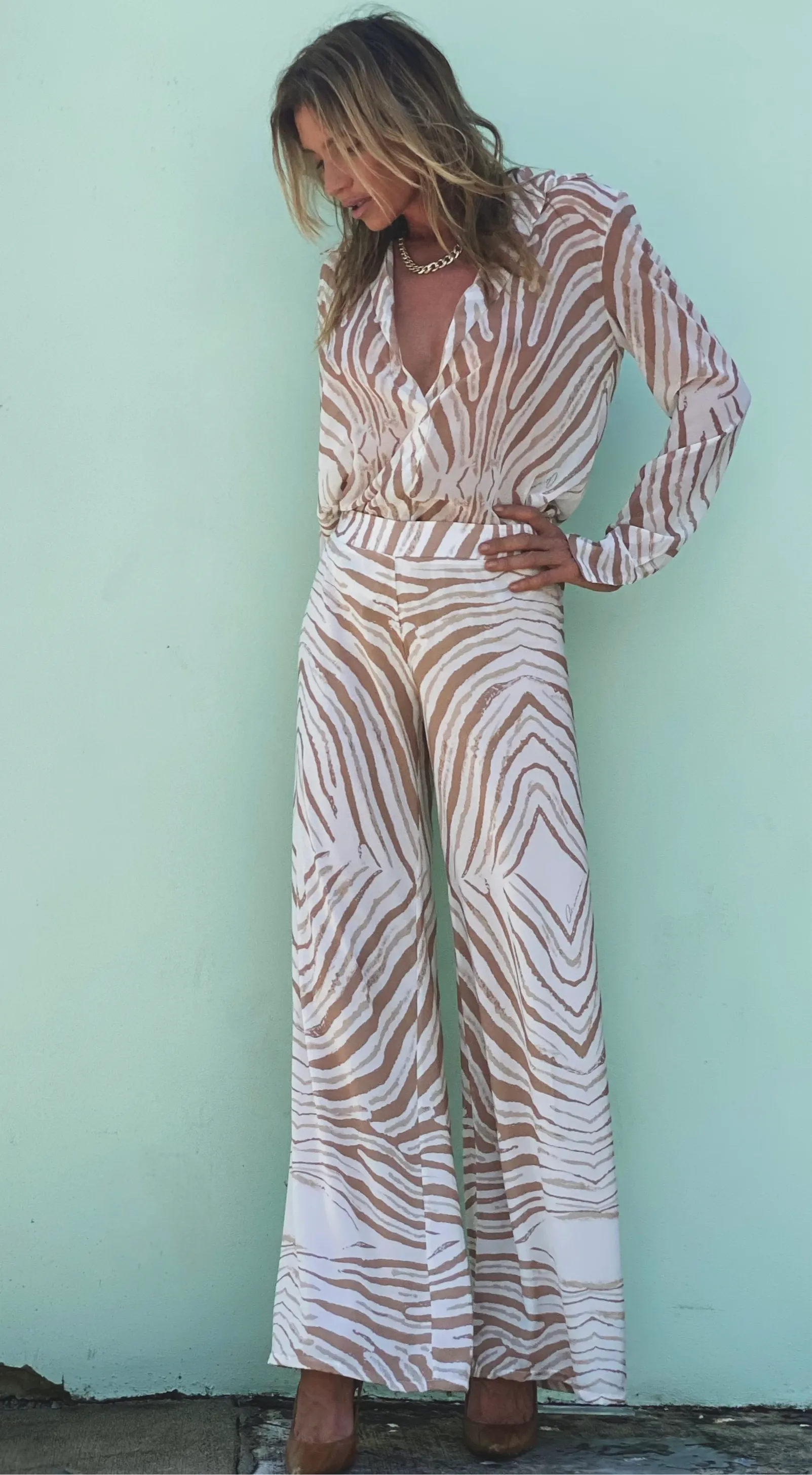 Audrey Pant Albino Zebra