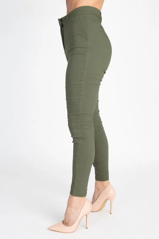 Autumn High Waisted Skinny Pants