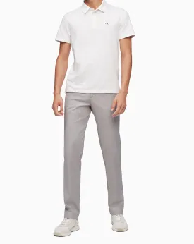 Calvin Klein Monogram Logo Slub Polo Shirt - Men