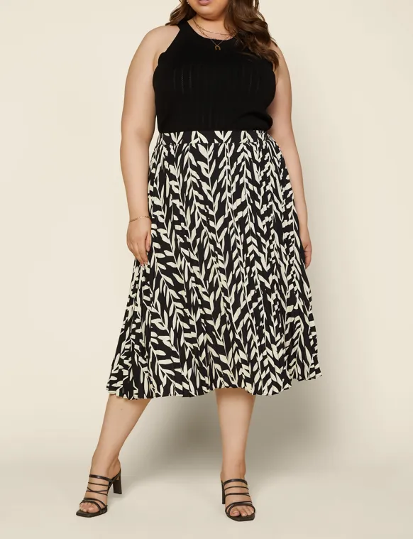 Carina Skirt in Black Ivory- Misses and Plus (S)