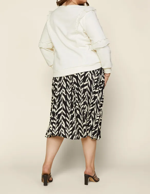 Carina Skirt in Black Ivory- Misses and Plus (S)