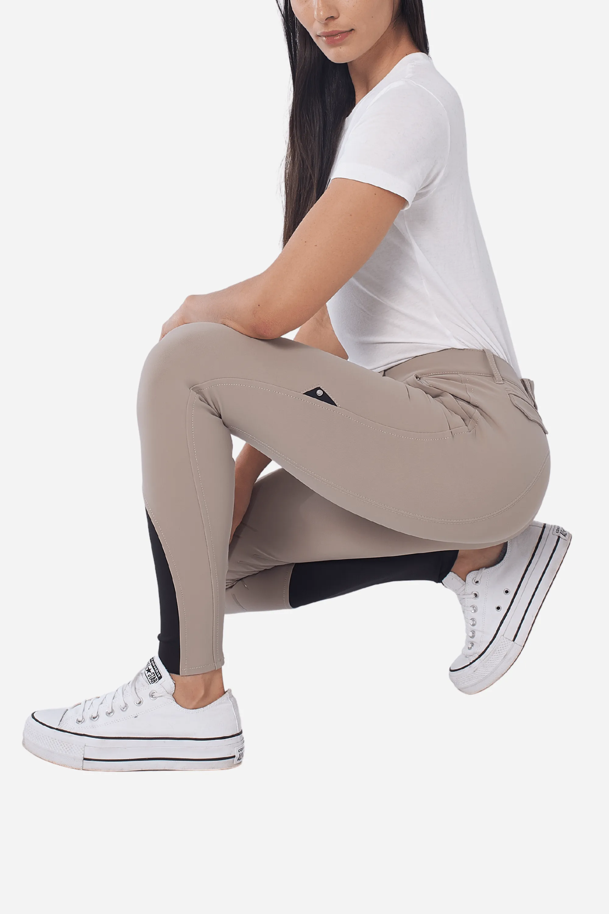 Crendak Knee Grip Breeches | B-Move - Taupe