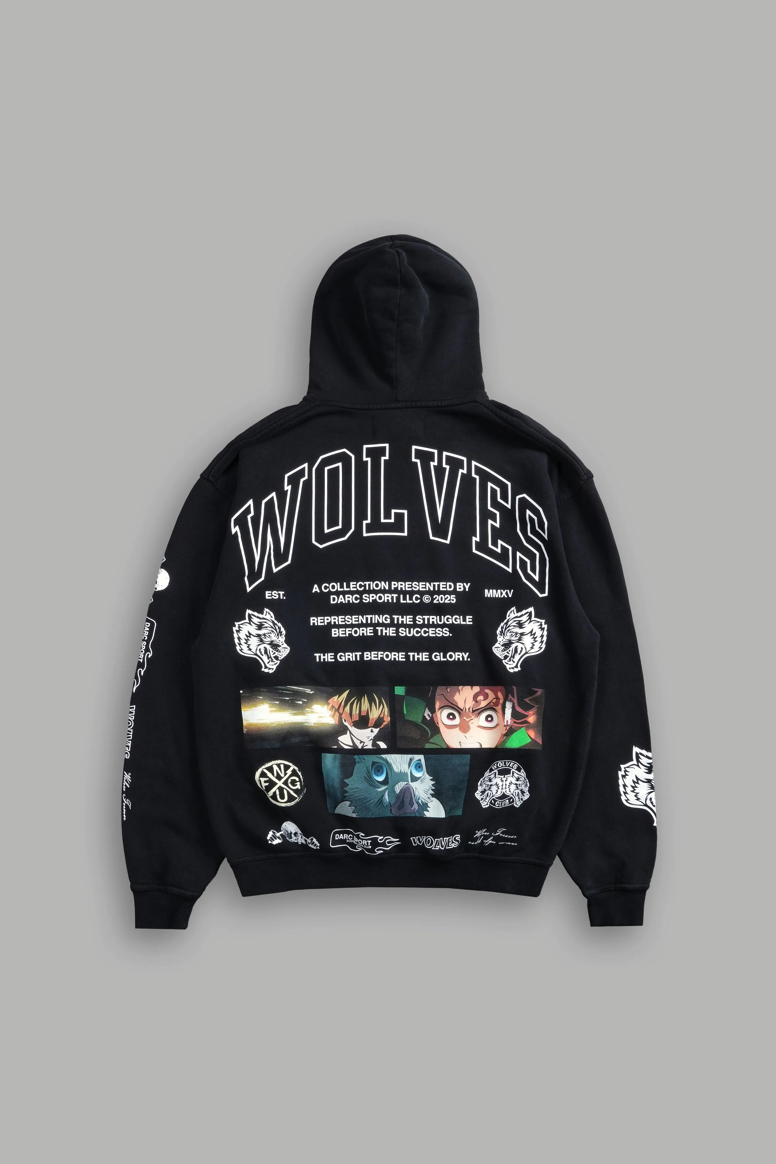 Don't Give Up "Pierce" Hoodie in Black