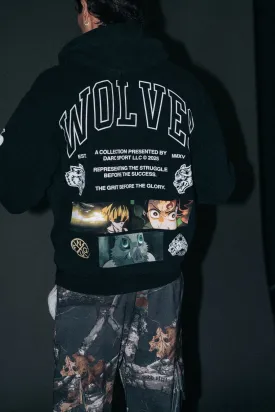 Don't Give Up "Pierce" Hoodie in Black
