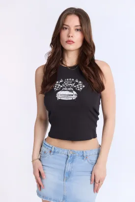 Ford Graphic Rhinestones Tank Top