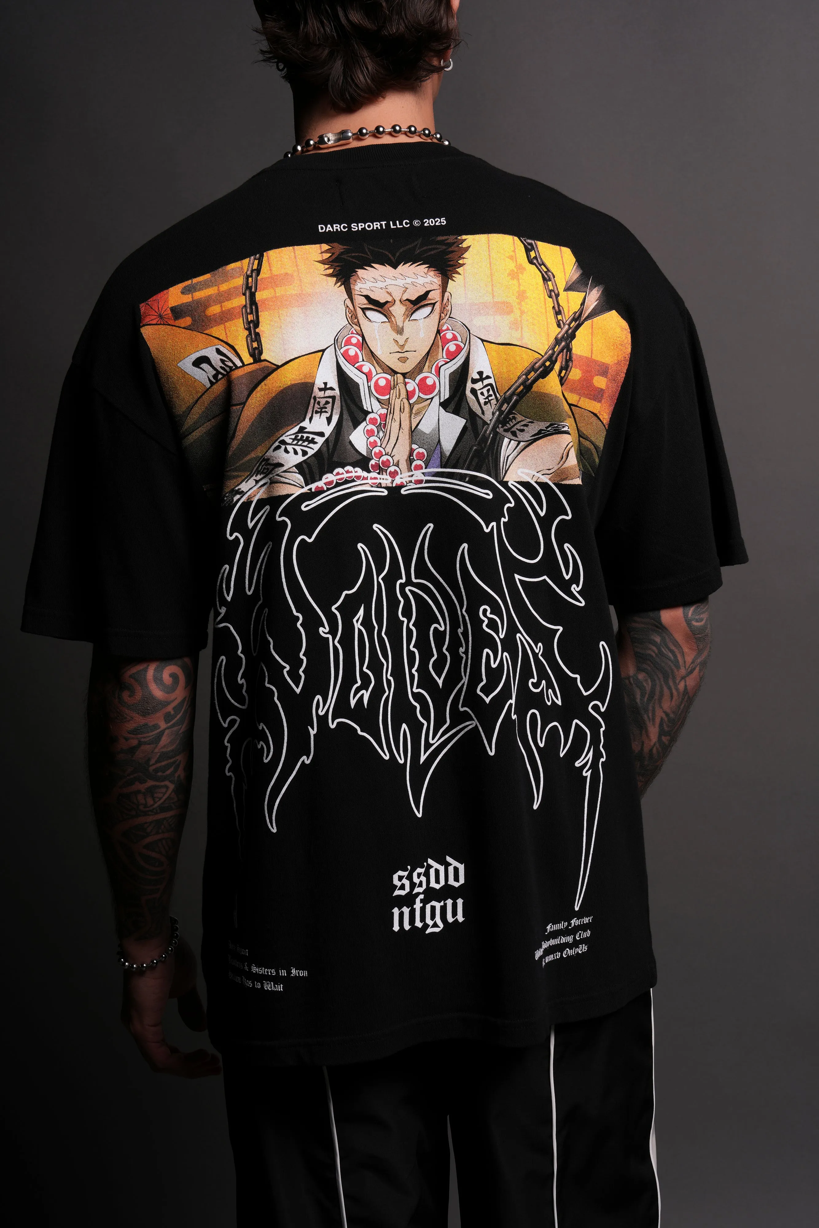 Gyomei "Premium" Oversized Tee in Black