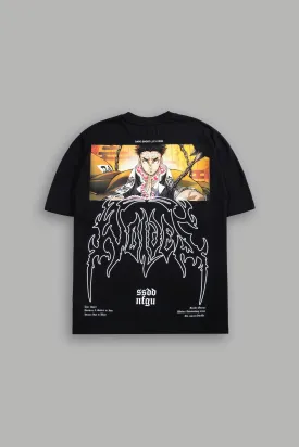 Gyomei "Premium" Oversized Tee in Black