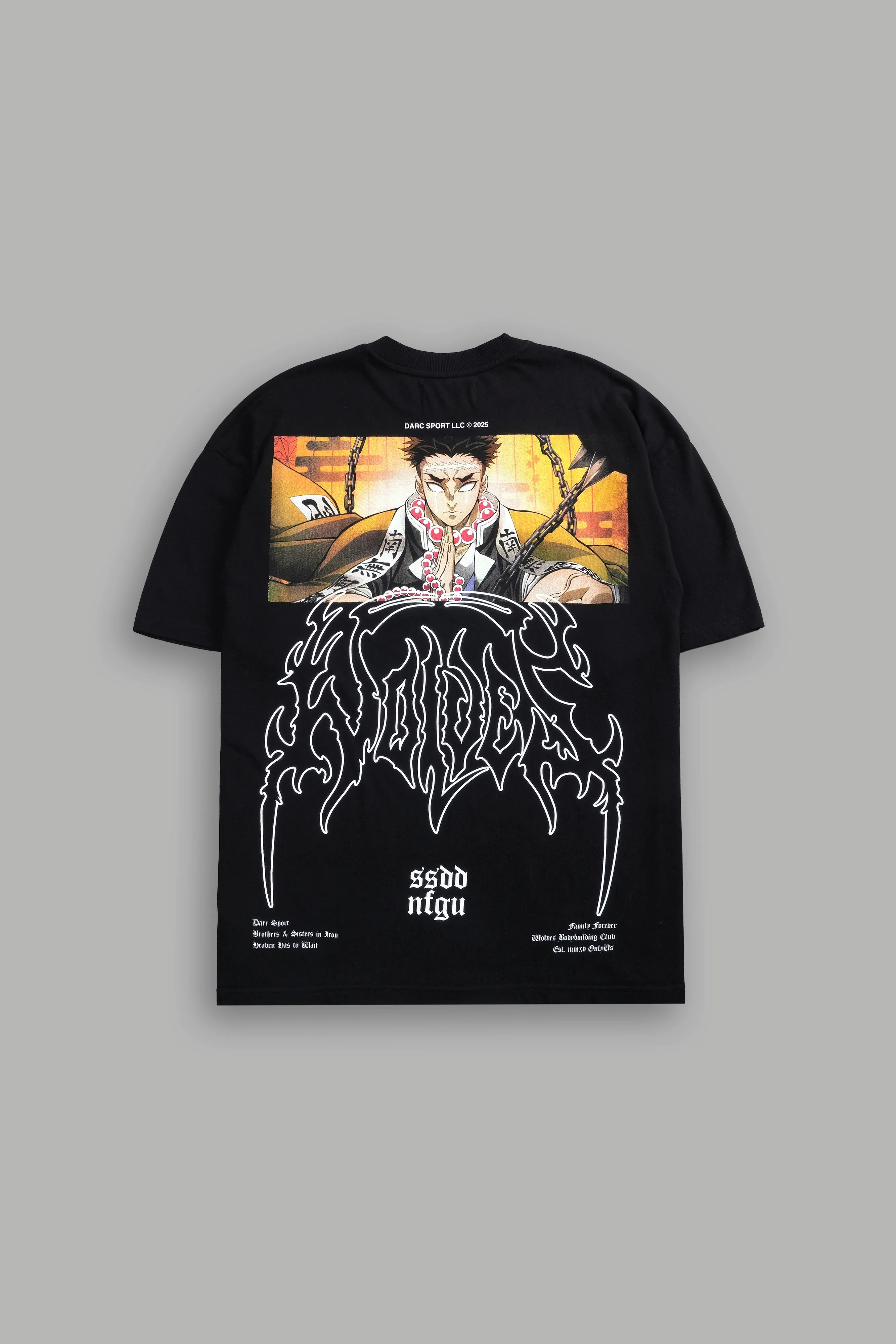 Gyomei "Premium" Oversized Tee in Black