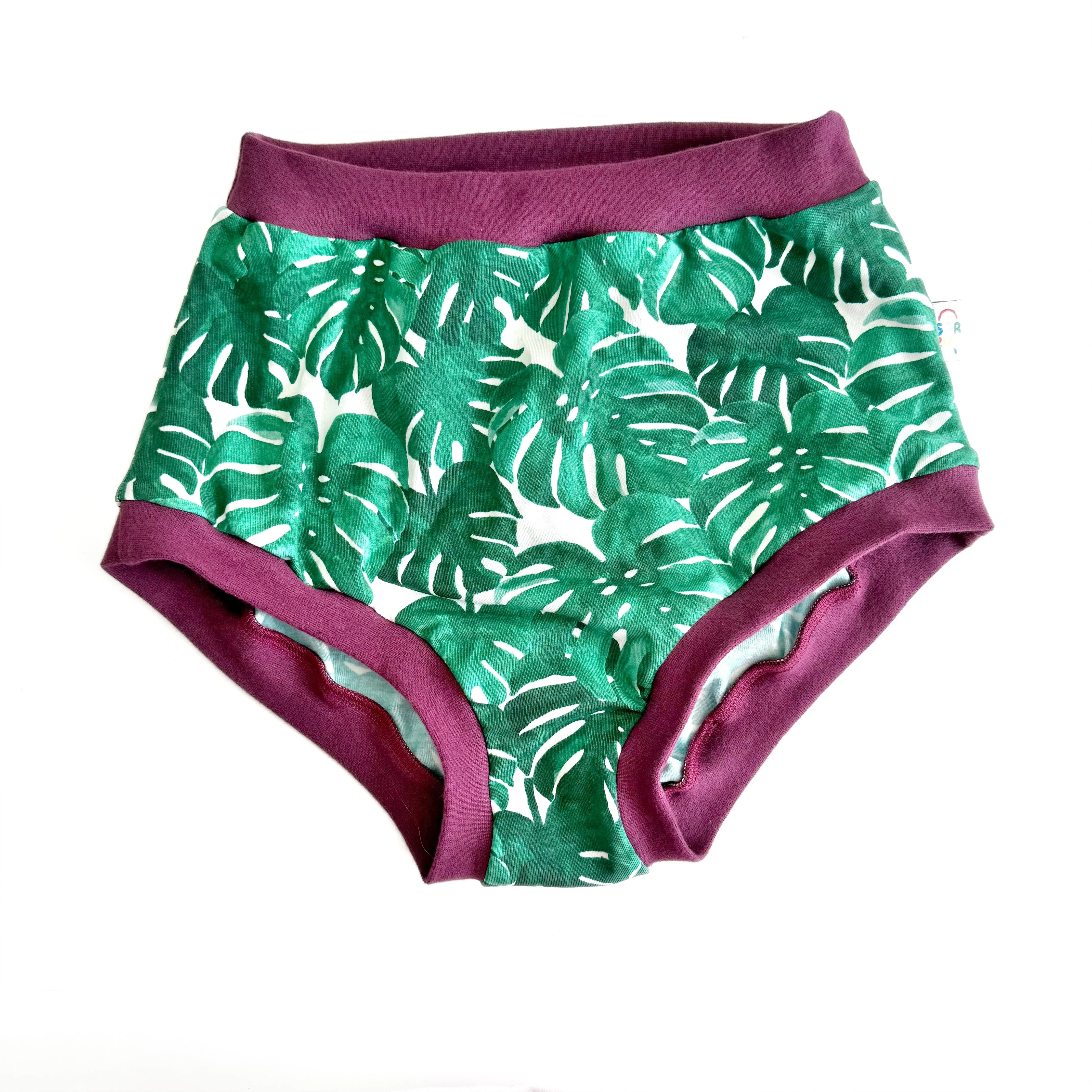 High Waisted Cheeseplant Adult Pants | Women's Knickers | Organic Cotton Underwear
