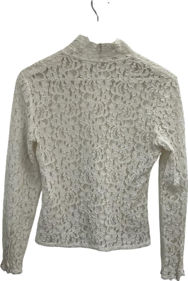 Infinitif Cream Lace Blouse UK 12