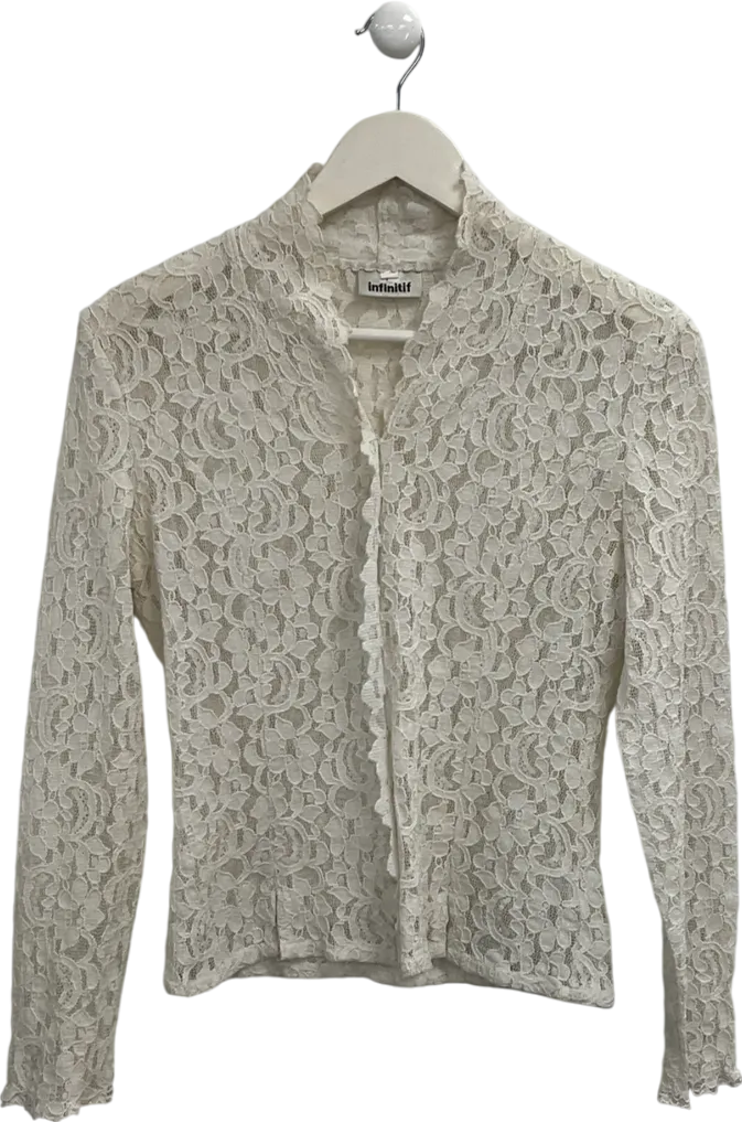 Infinitif Cream Lace Blouse UK 12