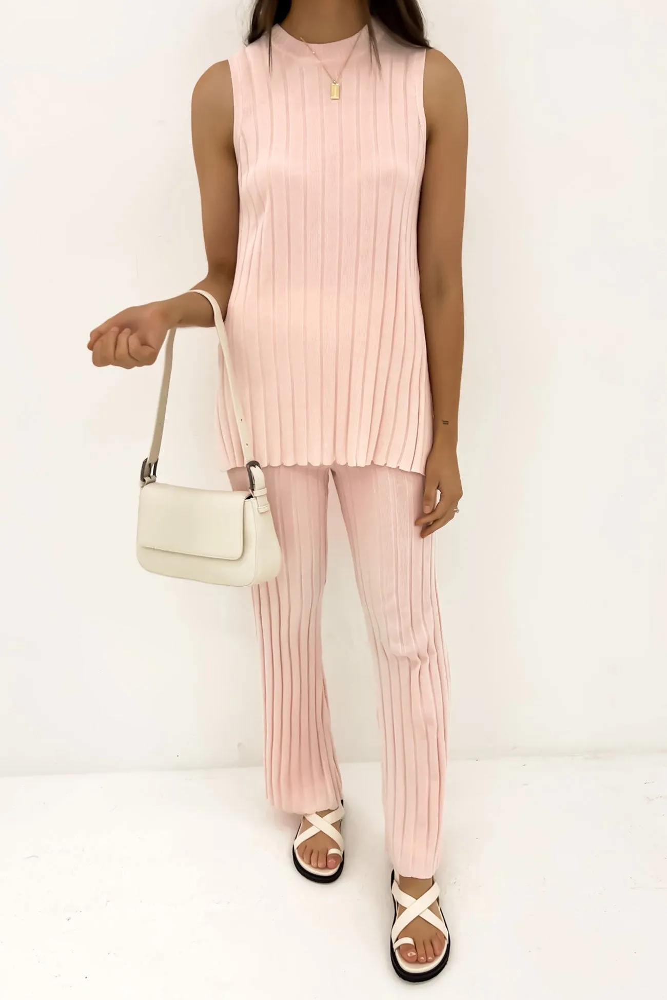 Lewis Knit Pant Rosewater