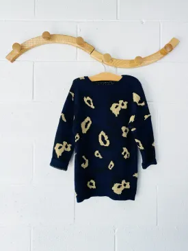 Little Marc Jacobs Wool   Cashmere Knit Sparkle Leopard Dress, 5 years (108)