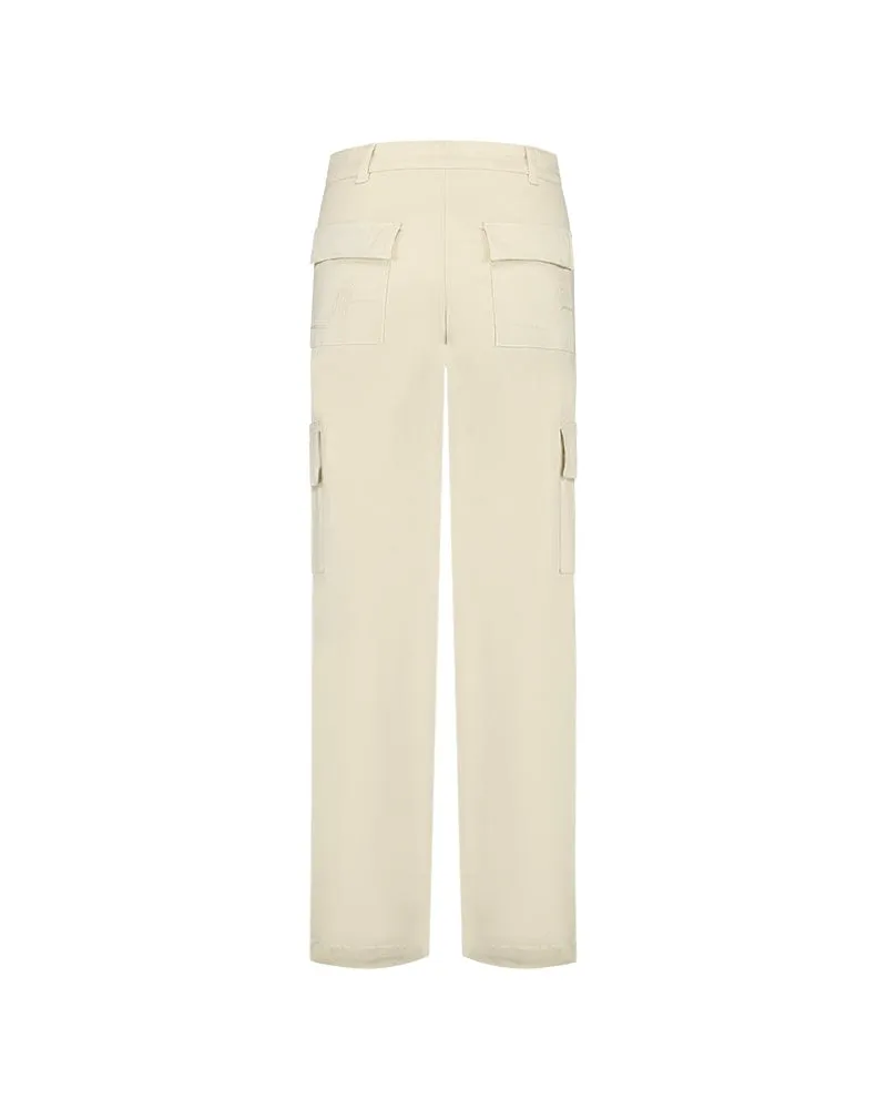 Malelions Women Straight Leg Cargo Pants | Beige