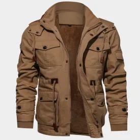 Men's Military Cargo Jacket - Multi-Pocket - Cotton - Warm and Durable - Multiple Colours