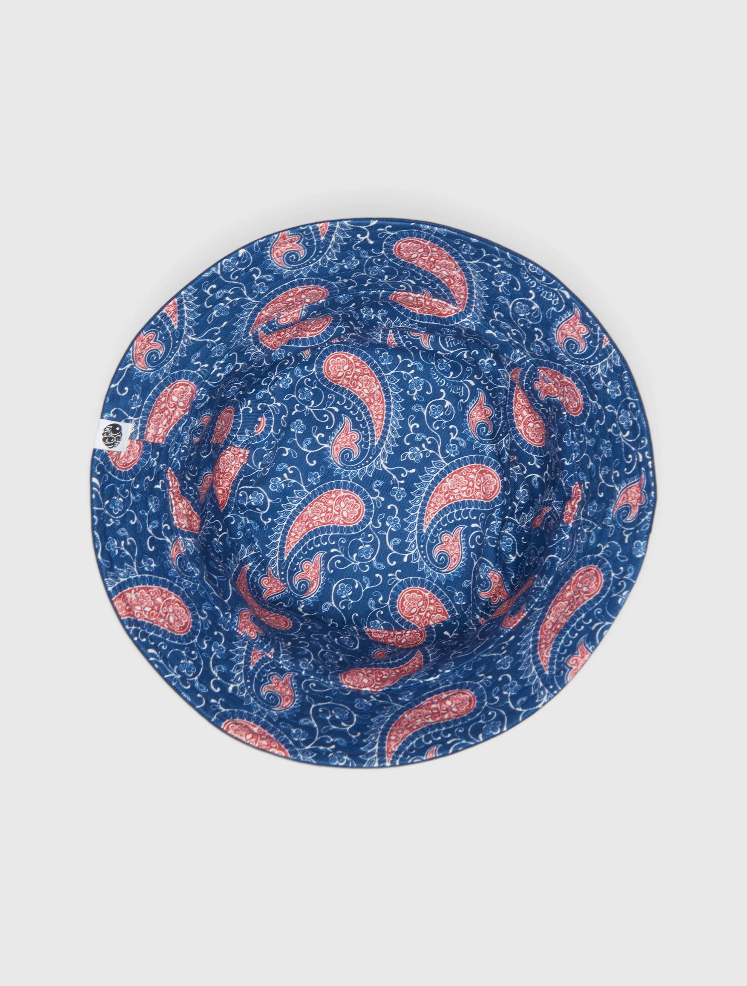 Navy Laguna Paisley Reversible Bucket Hat