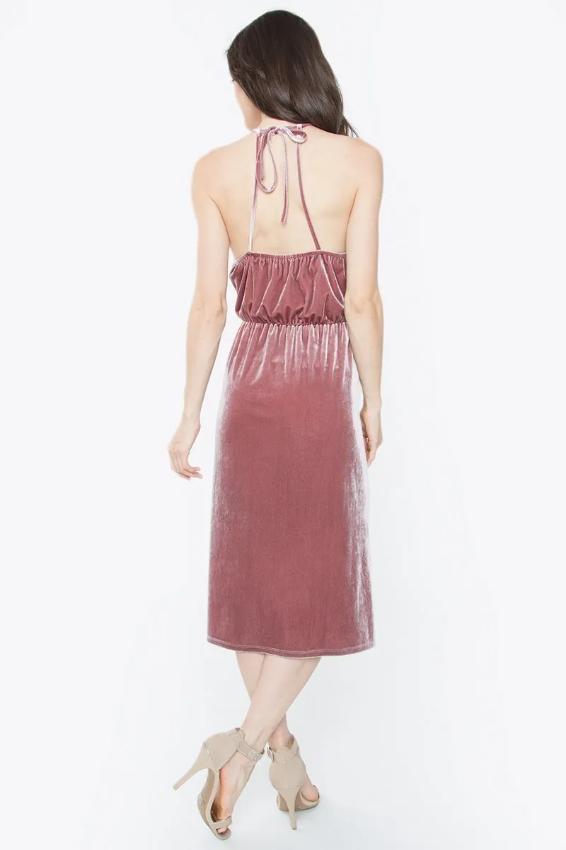 Violetta Velvet Midi Dress